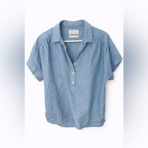 J. Crew Chambray Blue Button-Up Shirt